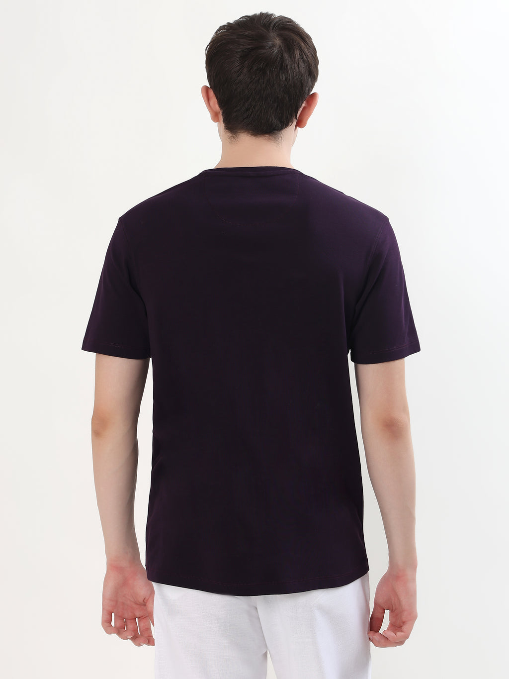 DEEP PURPLE EVOKE BUTTERFLY GRAPHIC T-SHIRT