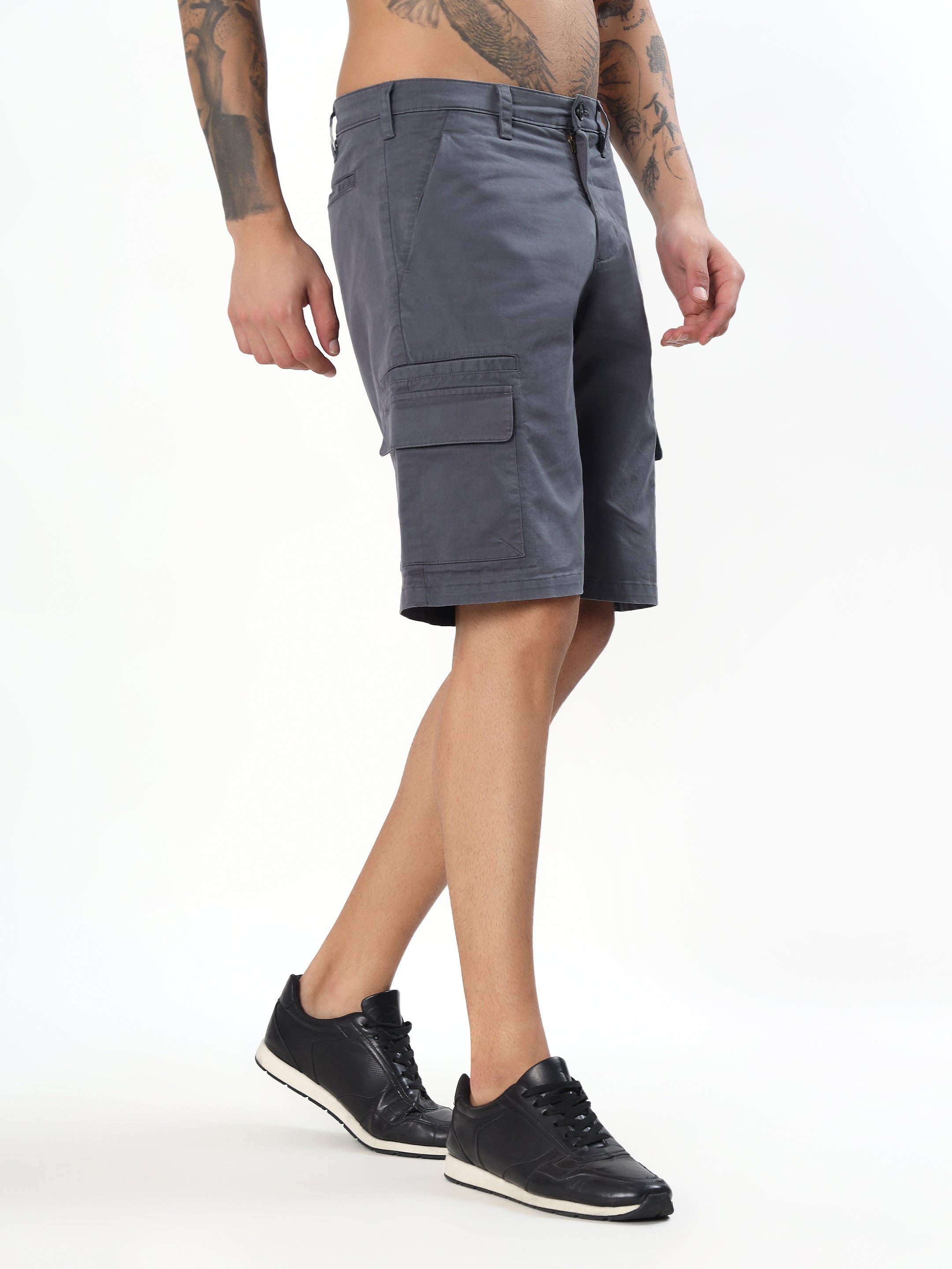 MEN'S SLATE GREY UTILITY CARGO SHORTS