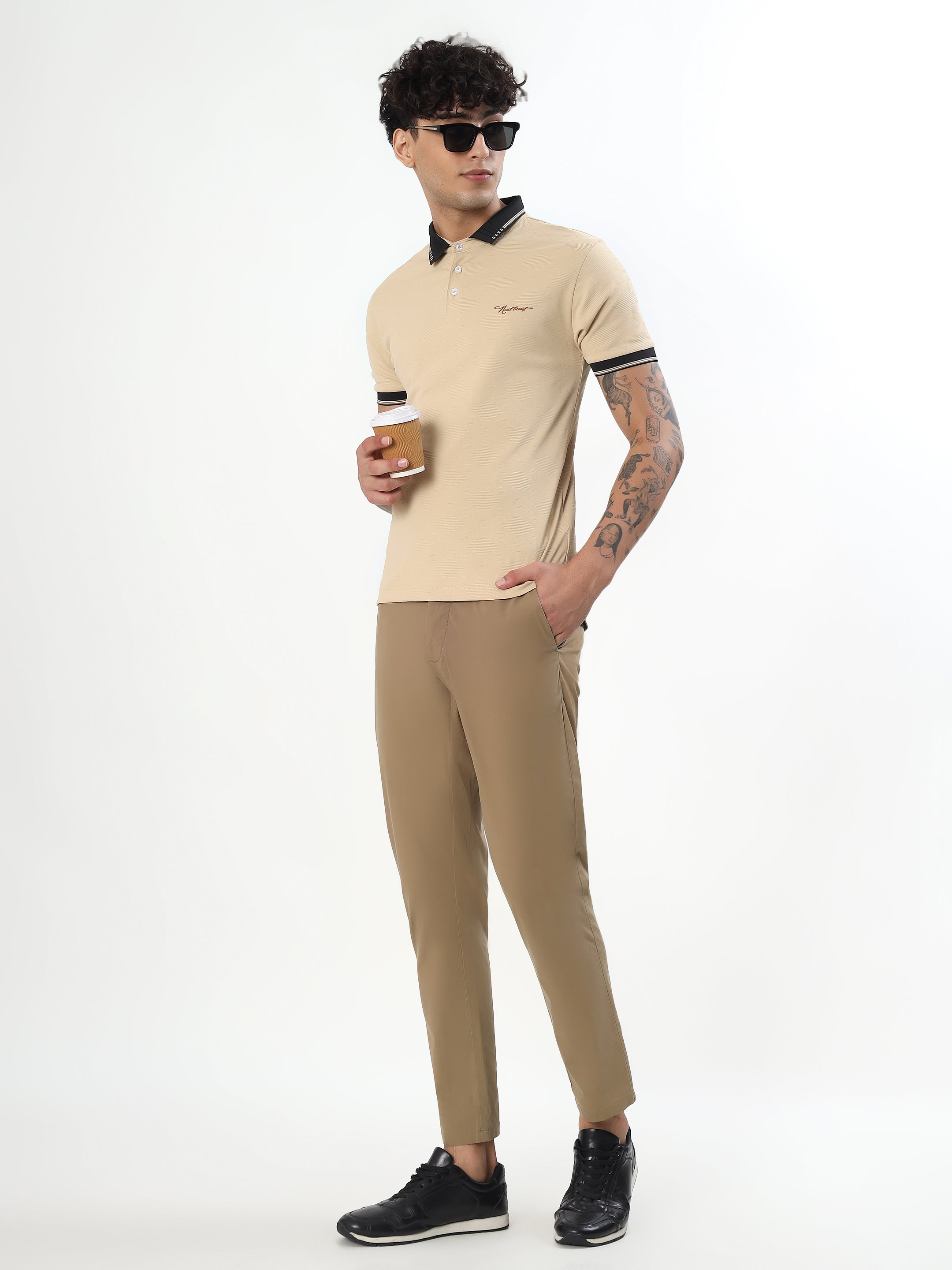 MEN'S KHAKI SLIM FIT CHINOS