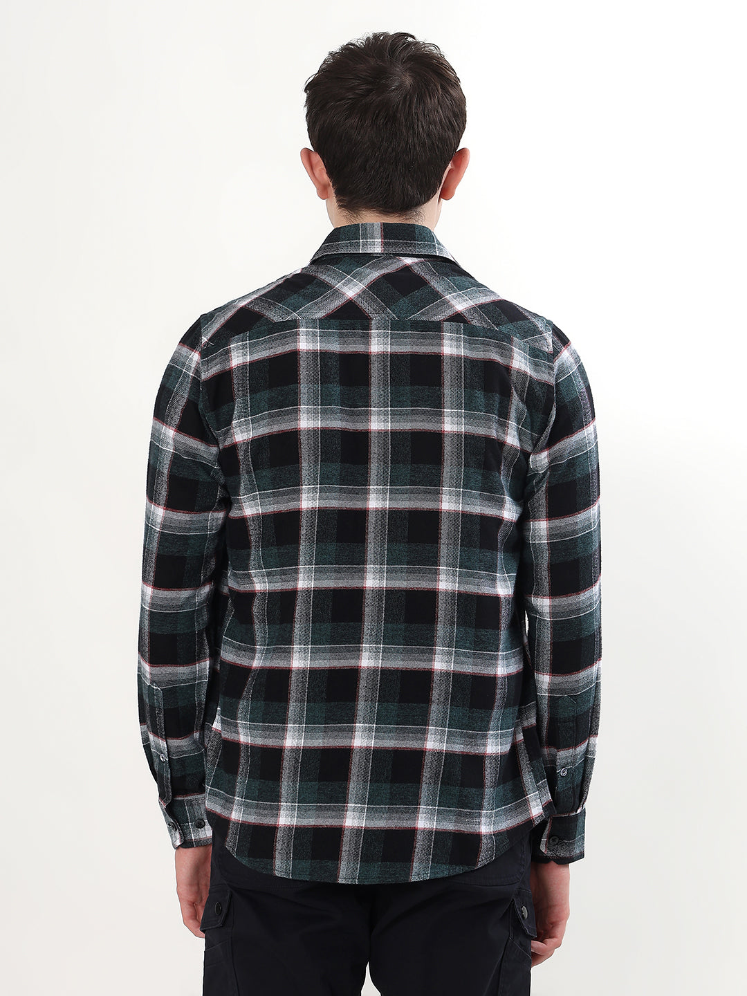 FOREST GREEN & BLACK CHECKED