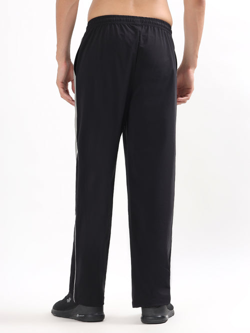 SIDE-PANEL RELAXED FIT SPORTS TRACK PANTS