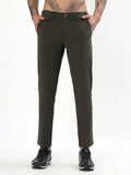 MEN'S OLIVE GREEN SLIM FIT CHINOS