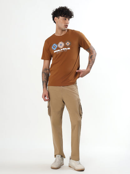 CARAMEL BROWN MIRACLE GRAPHIC T-SHIRTH