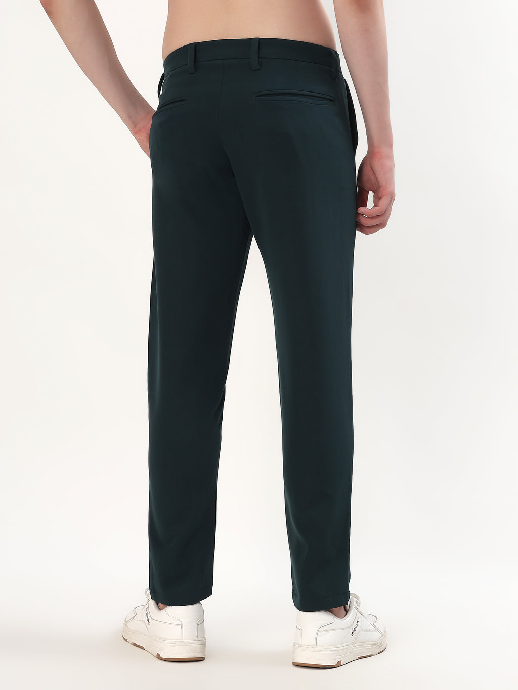 MEN'S GREEN SLIM FIT CHINOS