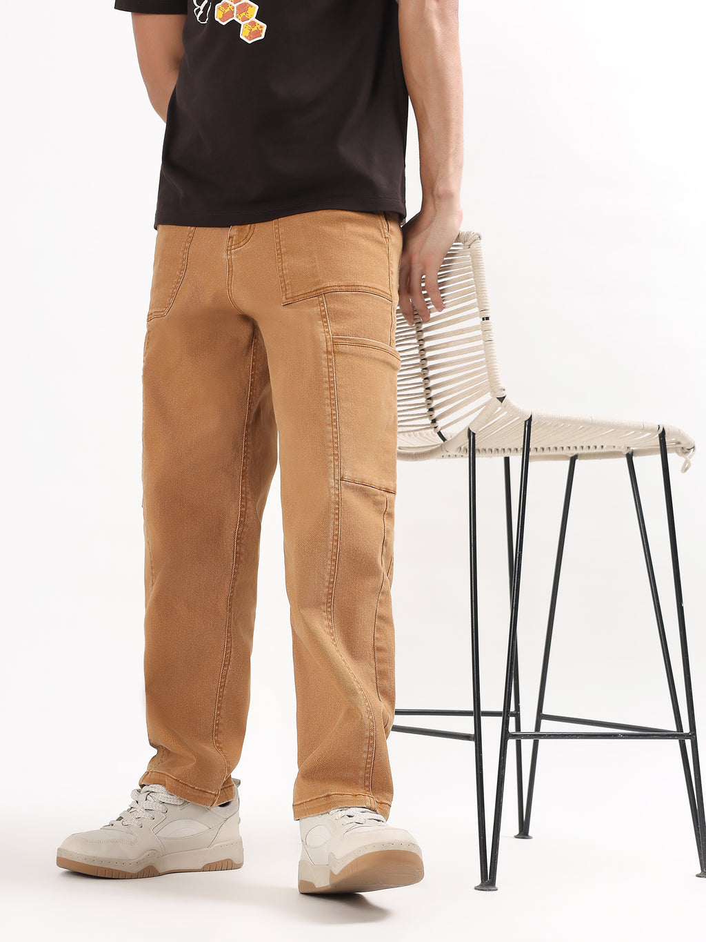 MEN'S BROWN UTILITY CARGO PANTS