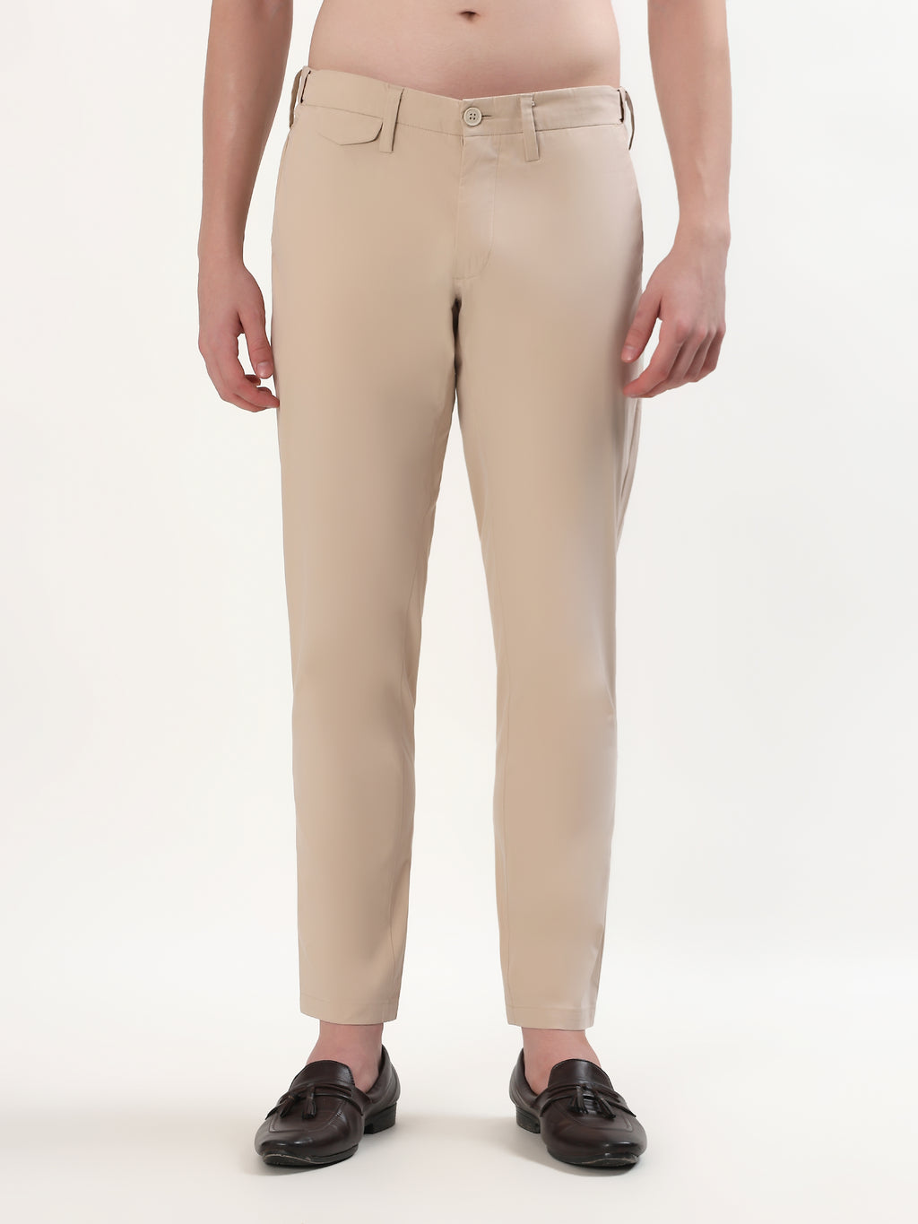 BEIGE SLIM FIT CHINOS