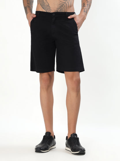 RIPSTOP UTILITY CARGO SHORTS - BLACK