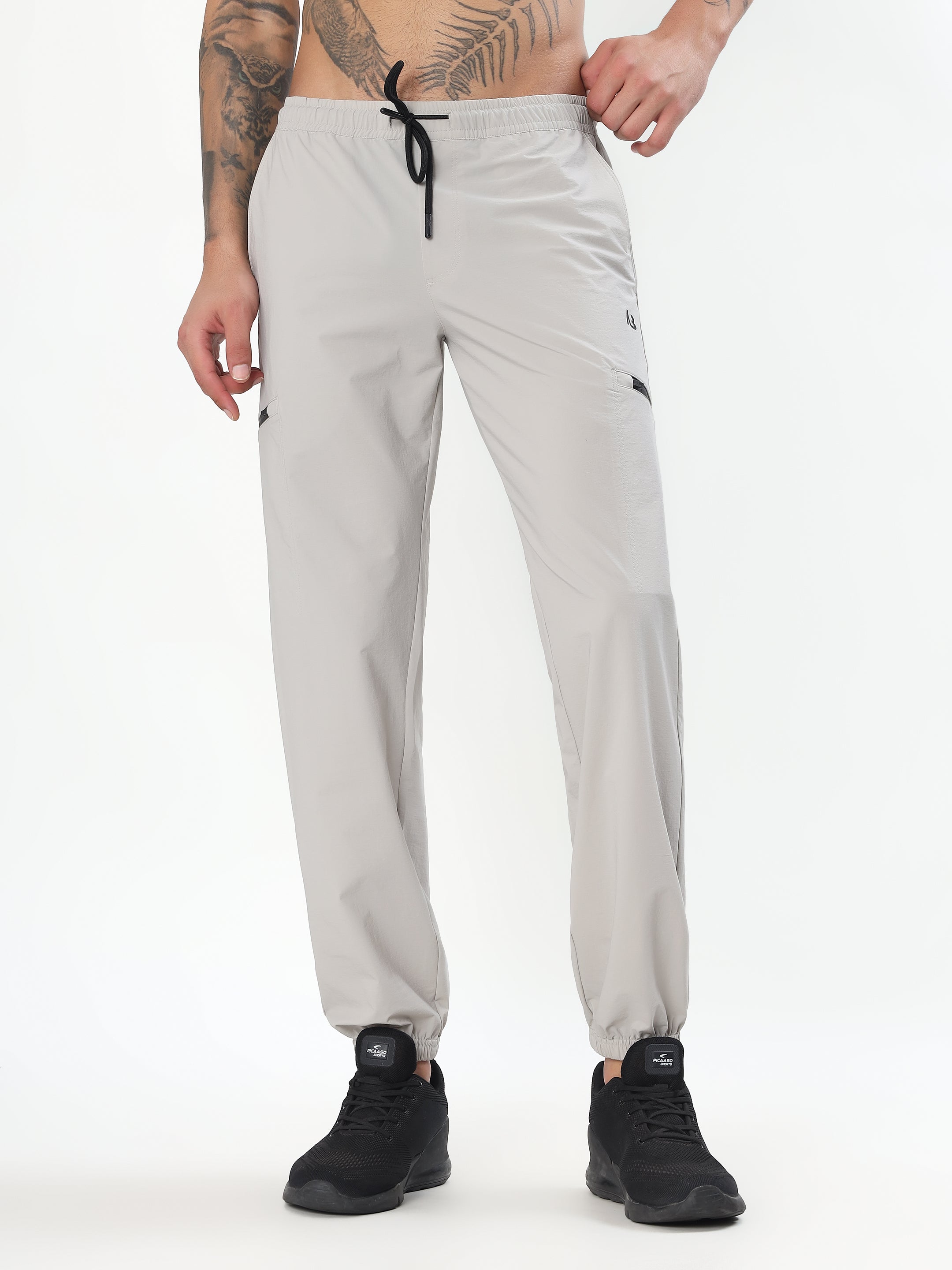 LIGHT GREY UTILITY JOGGERS