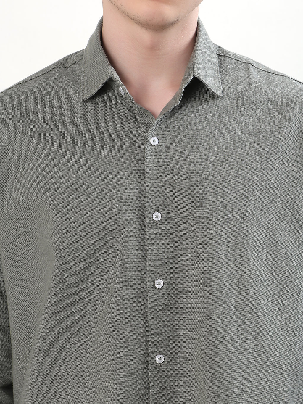 SAGE GREEN LINEN SHIRT