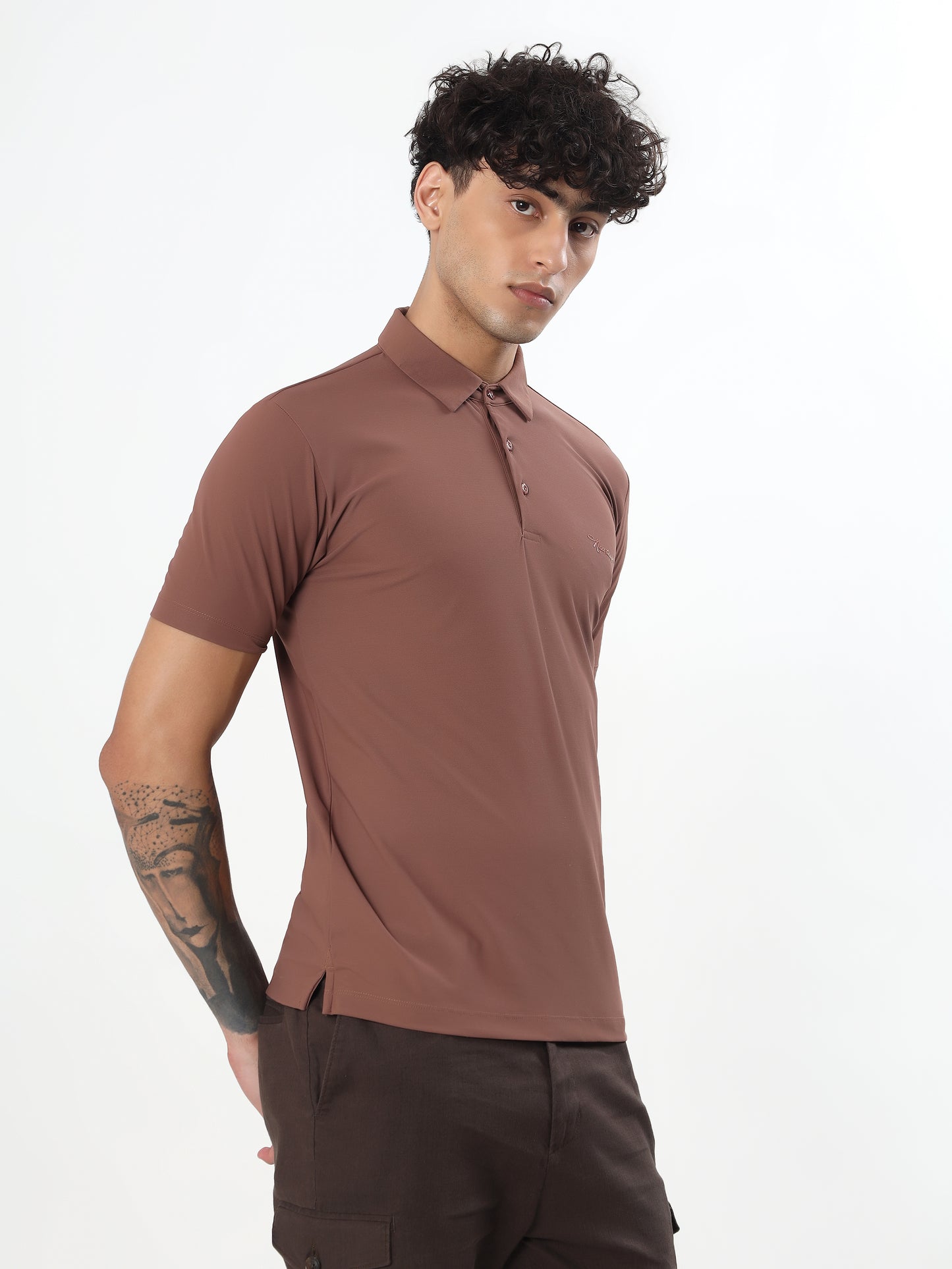 NEXTBEAST TERRA LUXE PERFORMANCE POLO T-SHIRT