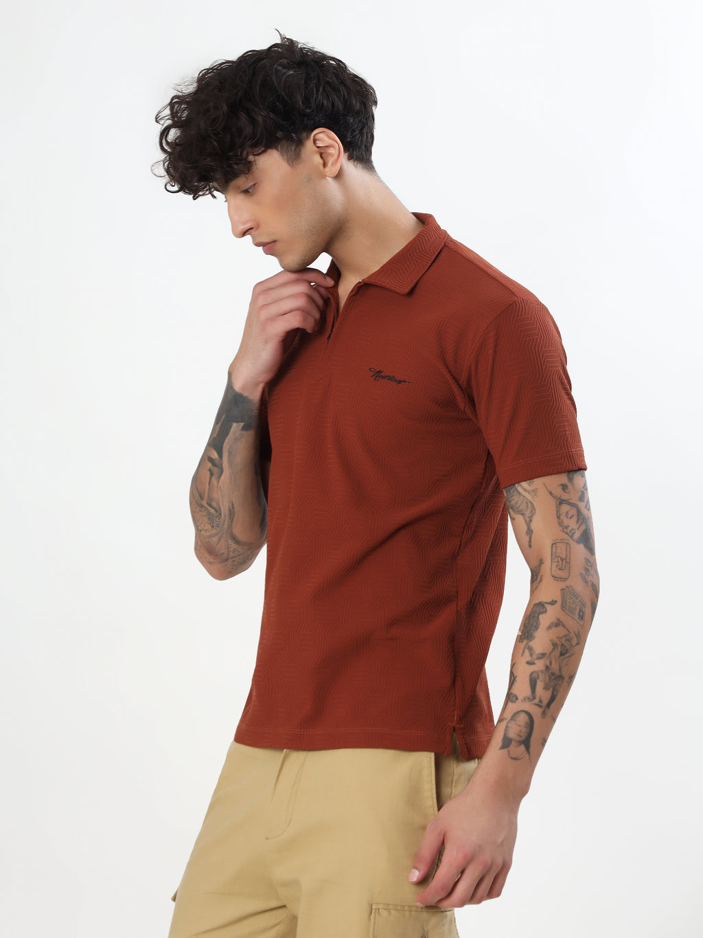 COPPER WEAVE PERFORMANCE POLO T-SHIRT
