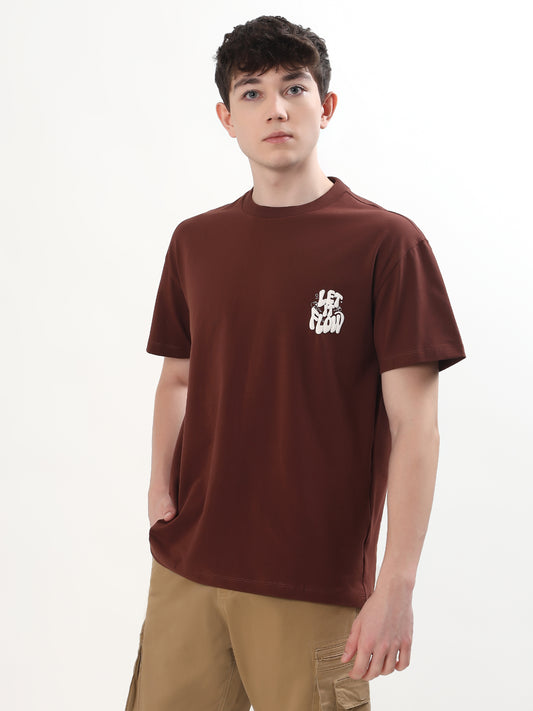 "CREATE THE BEAST" GRAPHIC PRINTED OVERSIZED T-SHIRT