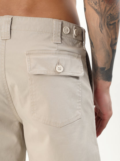 CLASSIC UTILITY BERMUDA SHORTS - PEBBLE GREY