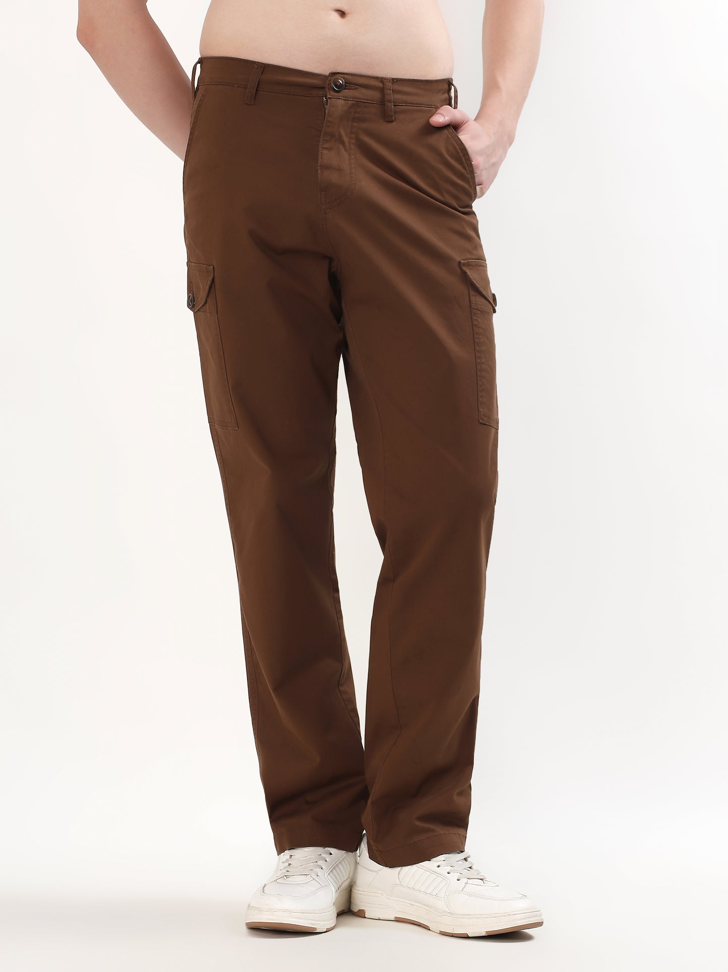 ESPRESSO BROWN UTILITY CARGO TROUSER