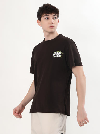"NEON BEAST" BALACLAVA BUNNY GRAPHIC PRINTED OVERSIZED T-SHIRT