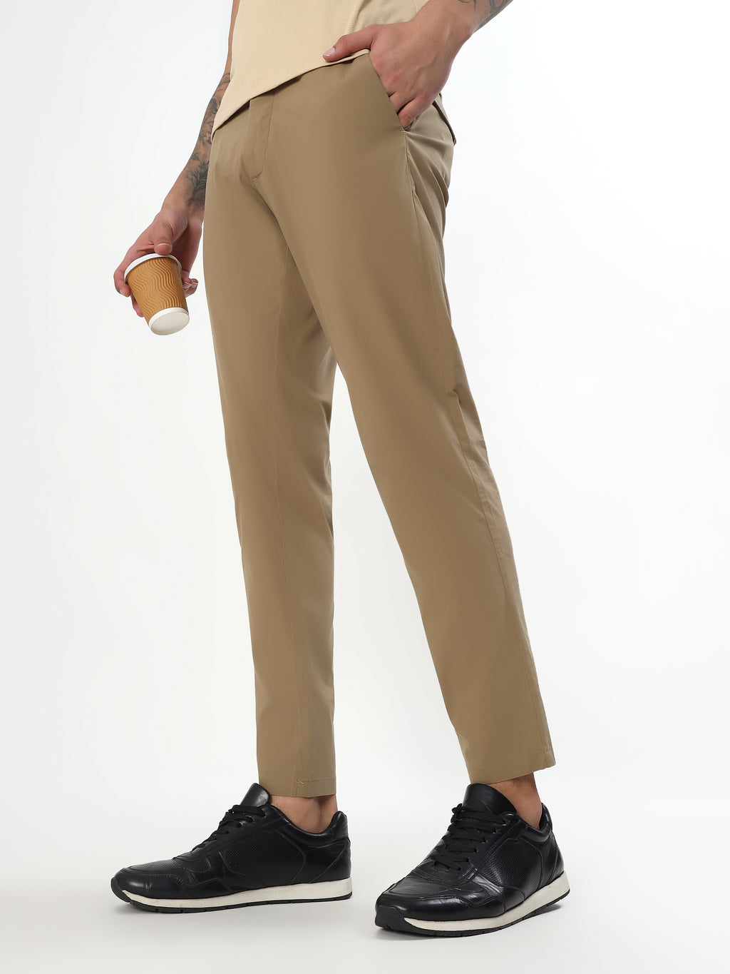 MEN'S KHAKI SLIM FIT CHINOS