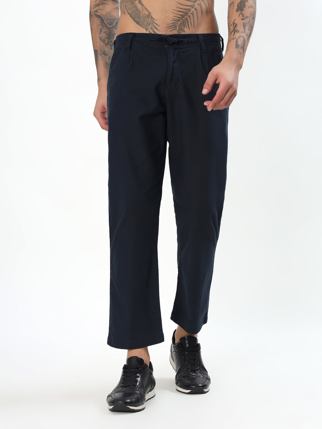 NAVY BLUE MEN'S SMART-CASUAL CO-ORD SET