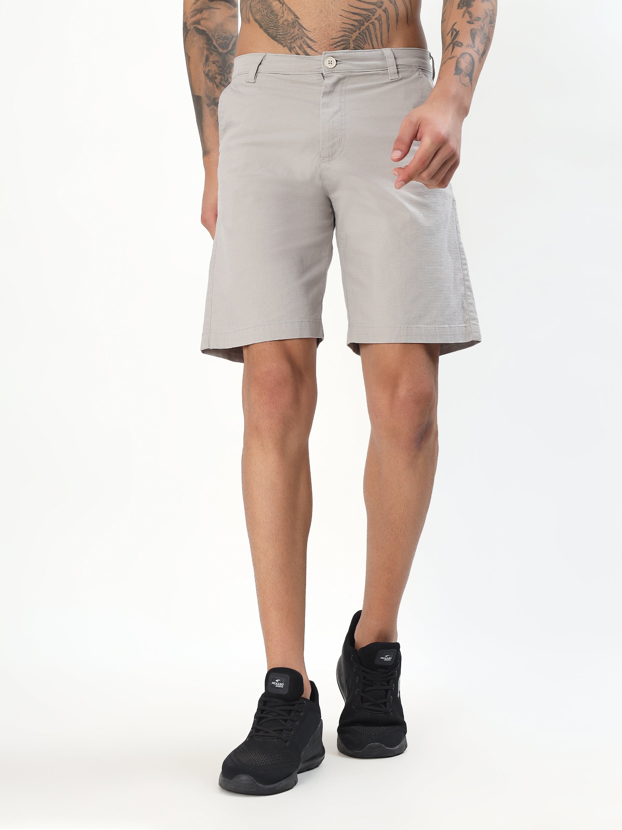 CLASSIC RIPSTOP CHINO SHORTS - STONE BEIGE