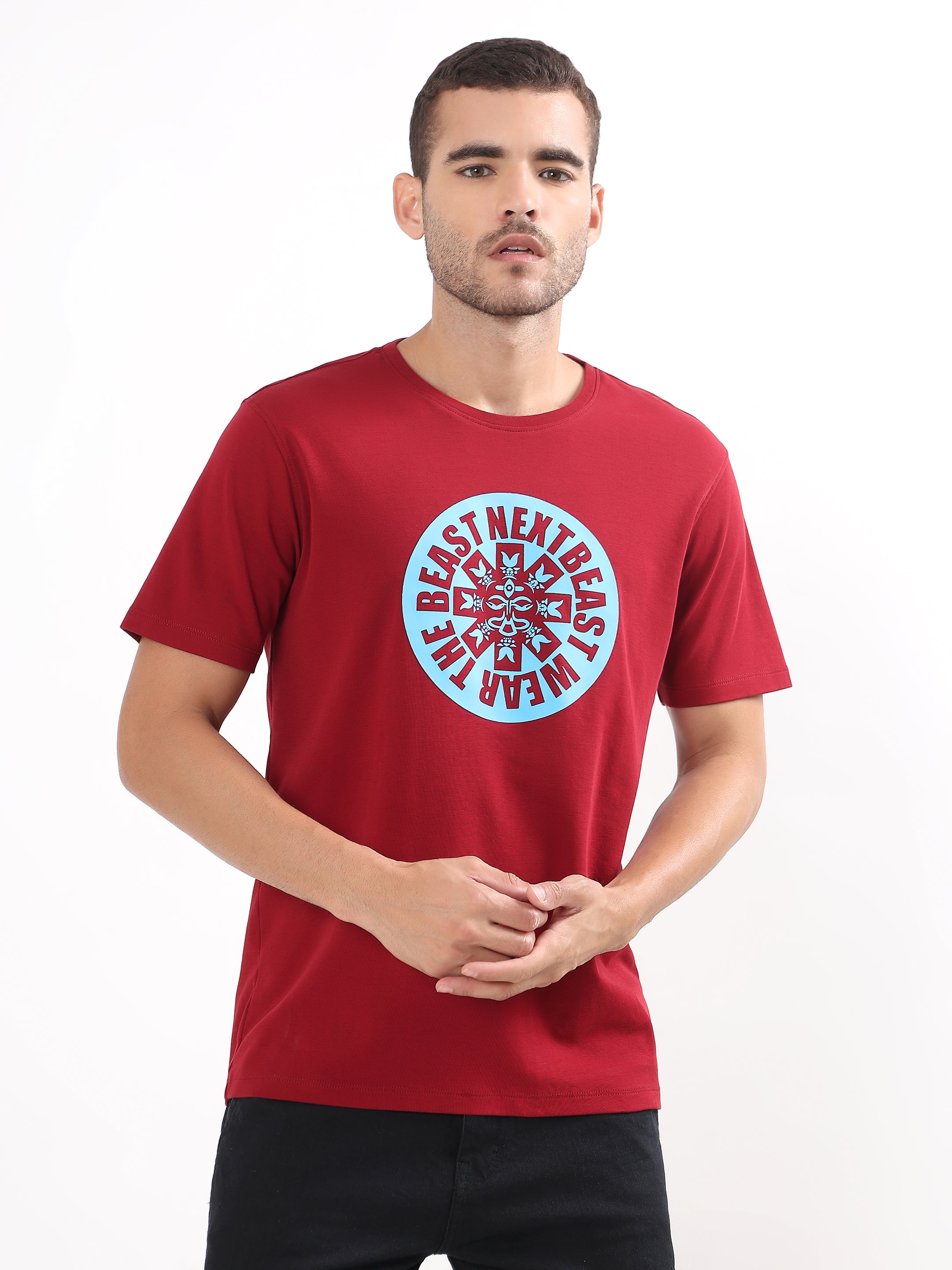 WEAR THE BEAST CIRCULAR GRAPHIC REGULAR T-SHIRT