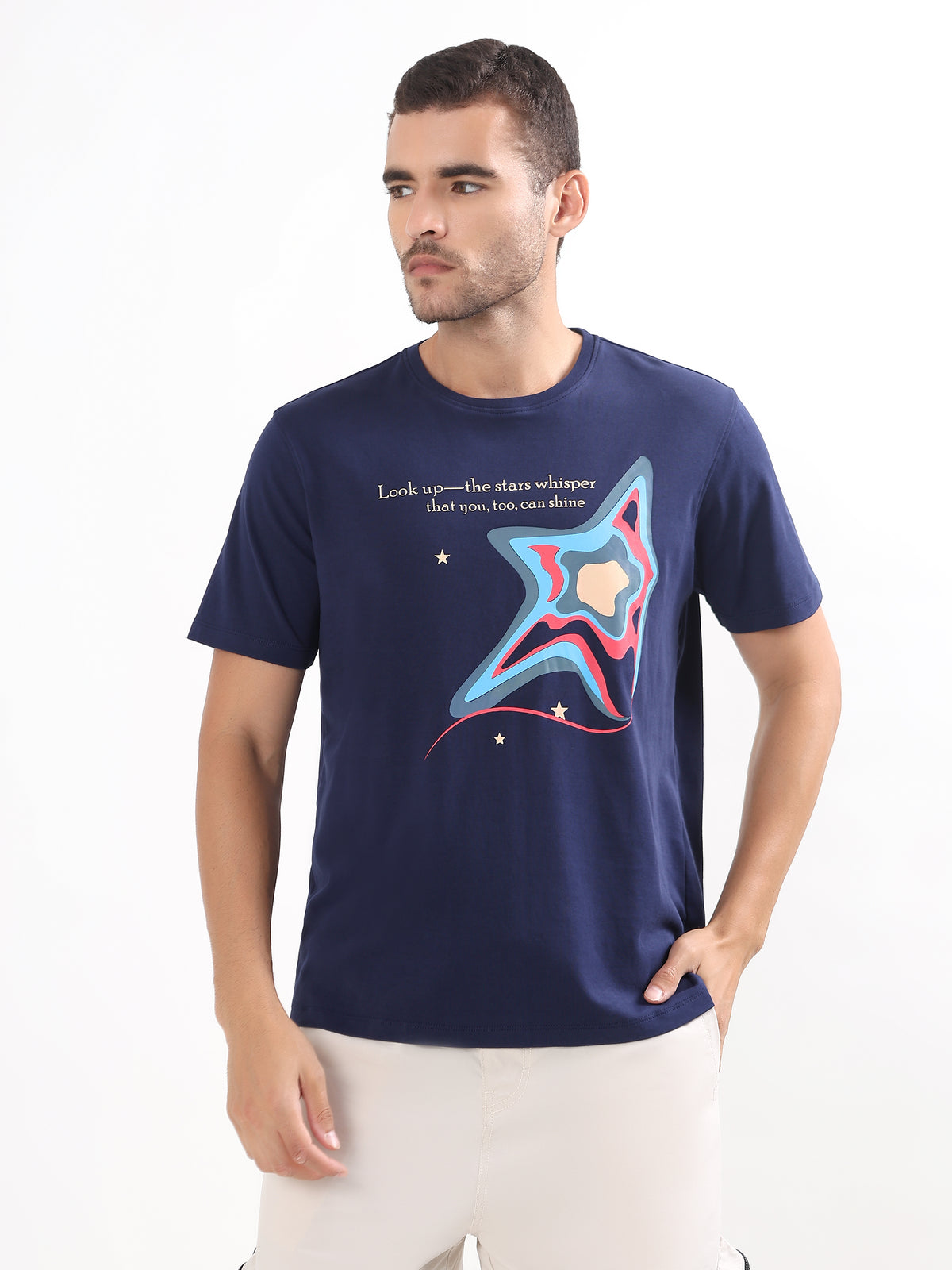 CELESTIAL SHINE GRAPHIC REGULAR T-SHIRT