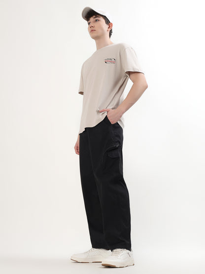 "MOTION MODE SPORTS CAR" GRAPHIC PRINTED OVERSIZED T-SHIRT