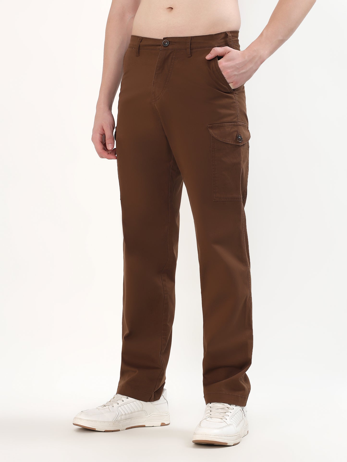 ESPRESSO BROWN UTILITY CARGO TROUSER