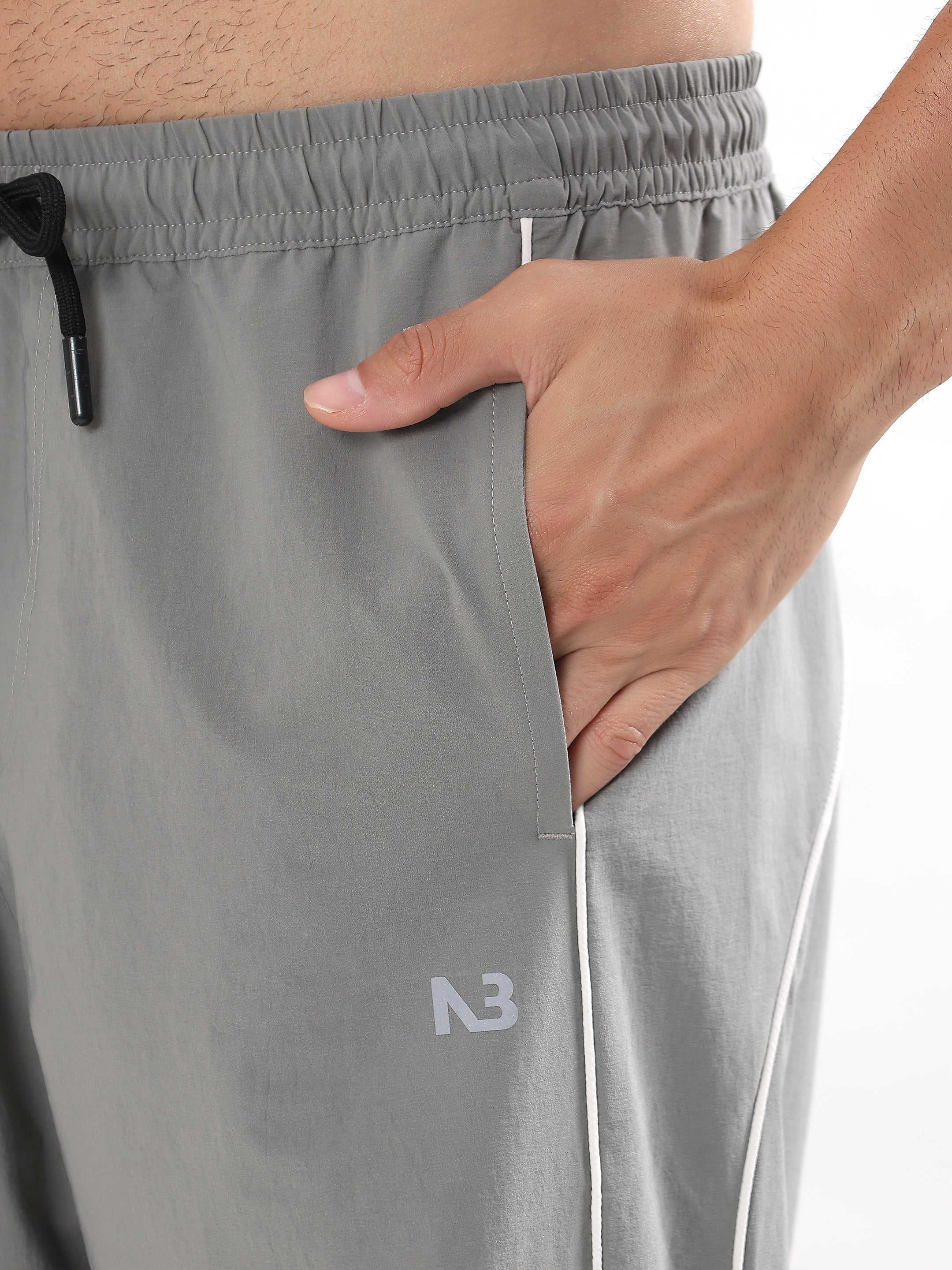 GREY RELAXED FIT TRACK PANTS
