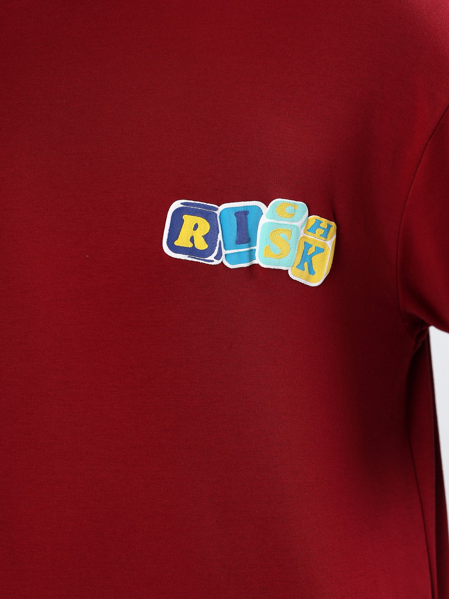 "LUCKY BASTARD FORTUNE FAVORS THE BOLD" GRAPHIC PRINTED OVERSIZED T-SHIRT