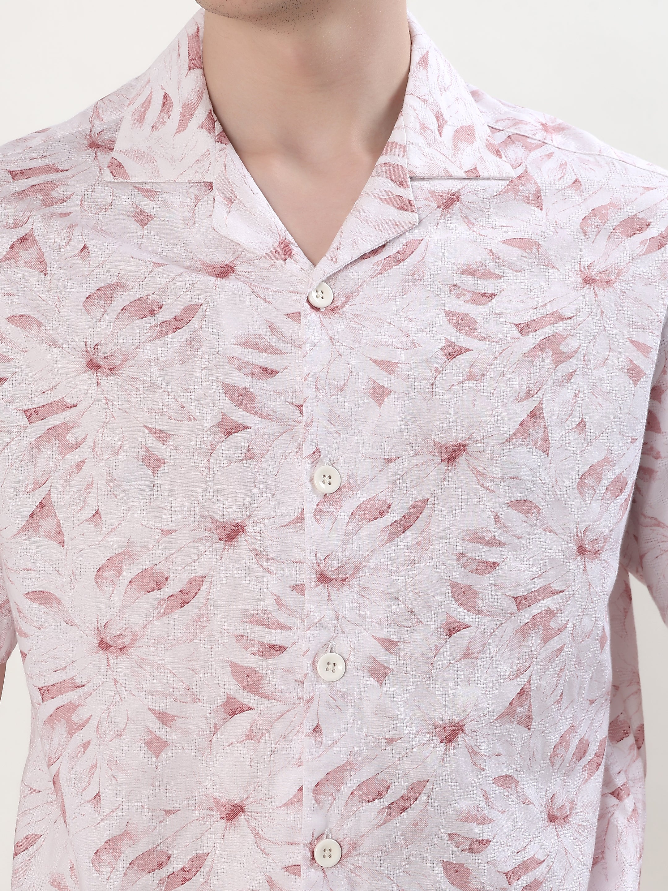 BLUSH PINK & WHITE TROPICAL FLORAL RESORT