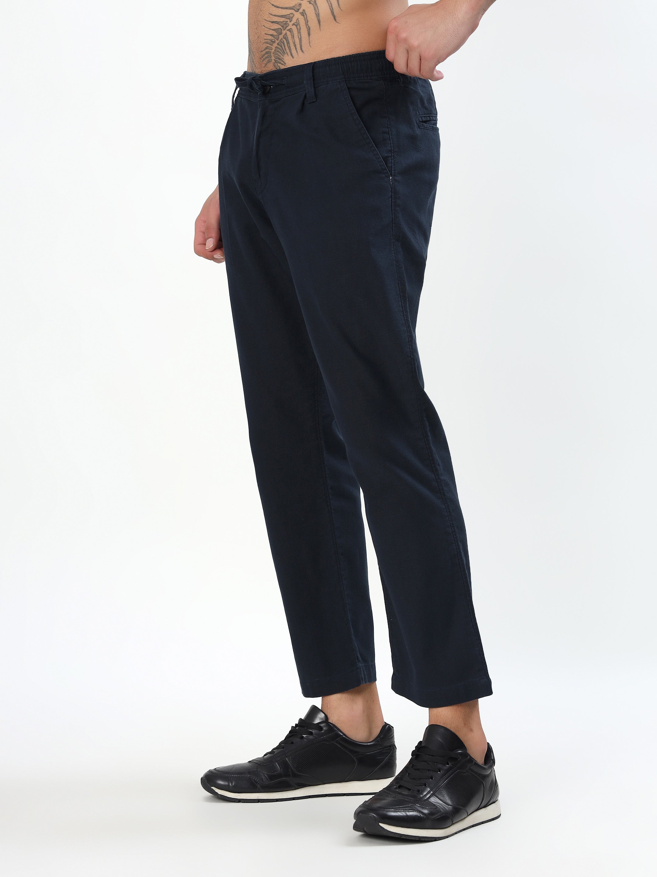 NAVY BLUE MEN'S SMART-CASUAL CO-ORD SET