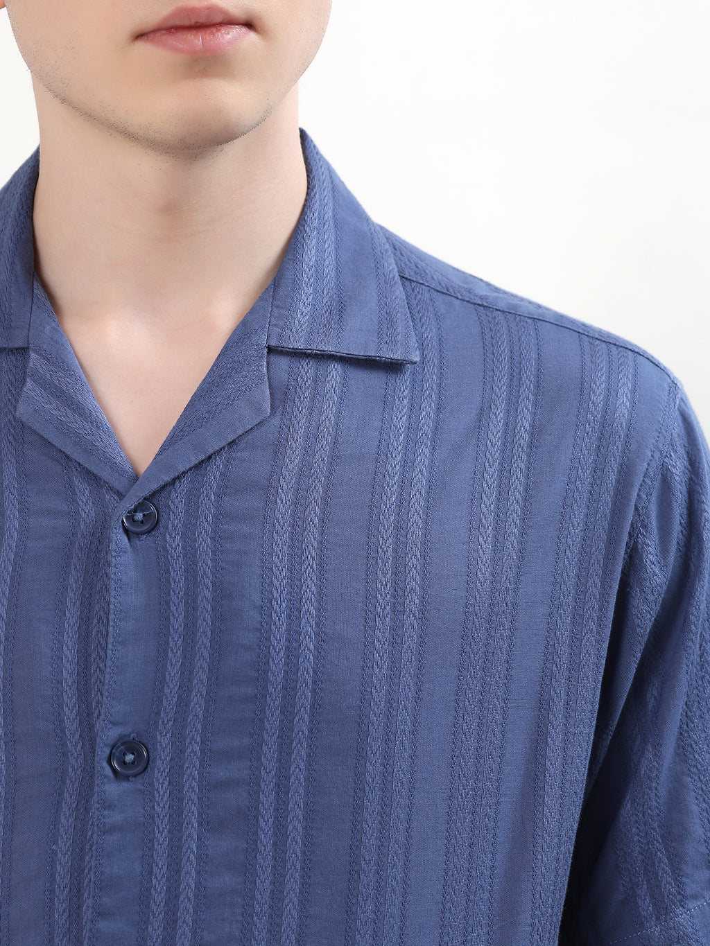 STEEL BLUE TEXTURED RESORT
