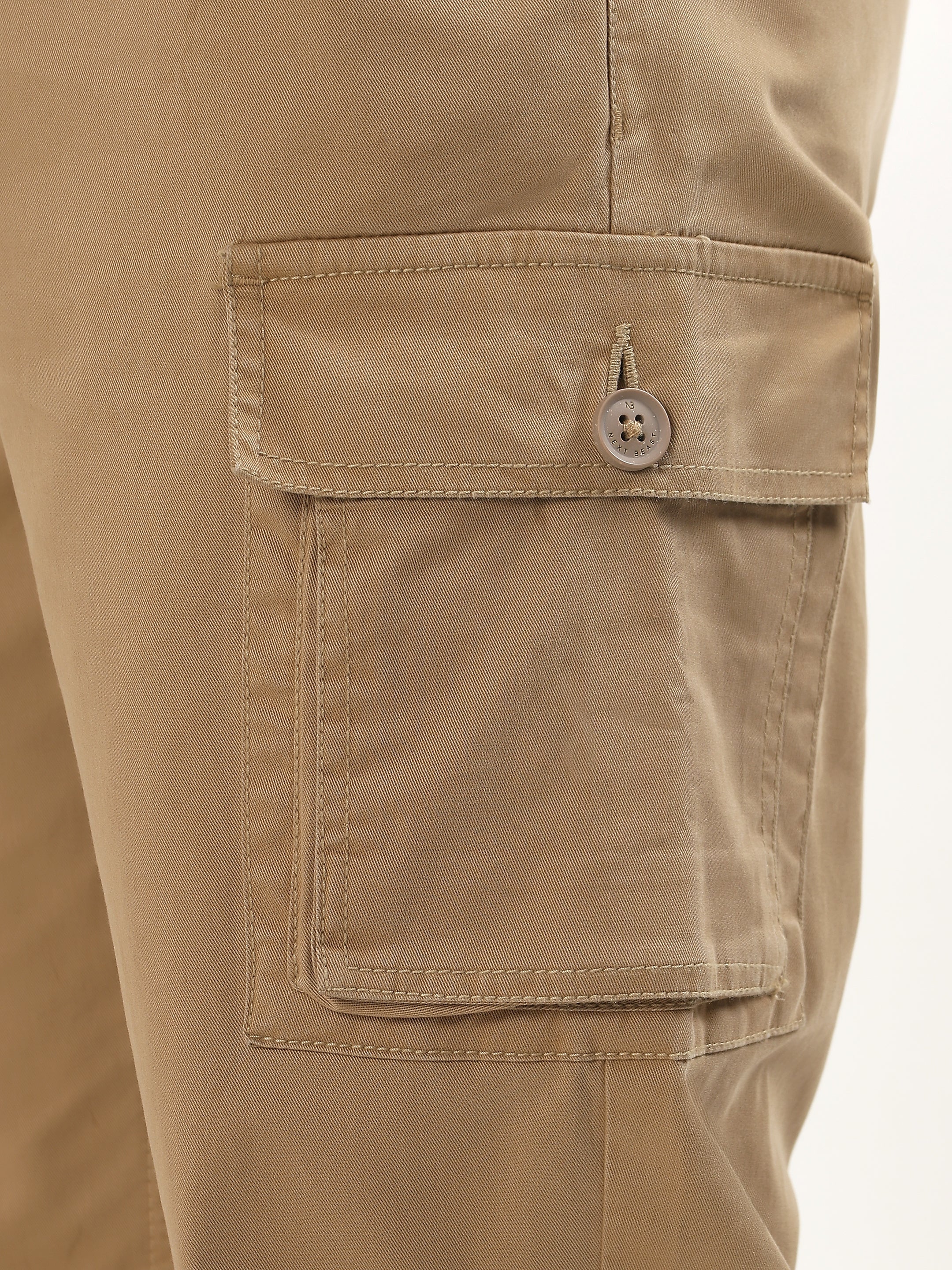 KHAKHI REGULAR FIT CARGO
