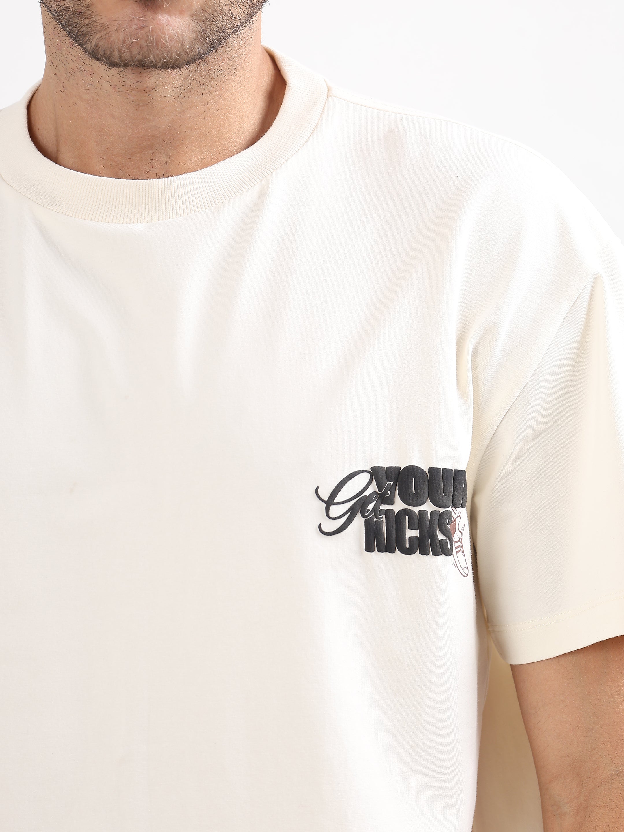MEN OFF-WHITE SNEAKERHEAD GRAPHIC OVERSIZED T-SHIRT