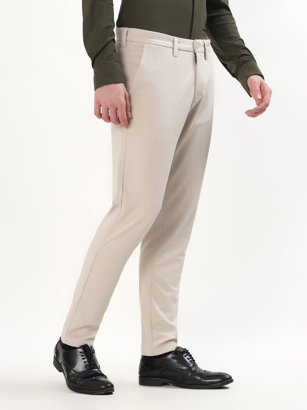 MEN'S BEIGE SLIM FIT CHINOS