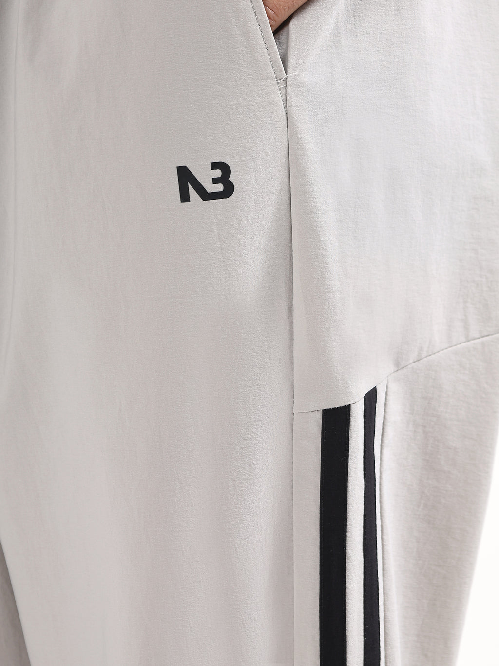 SIDE-STRIPE RELAXED FIT SPORTS TRACK PANTS