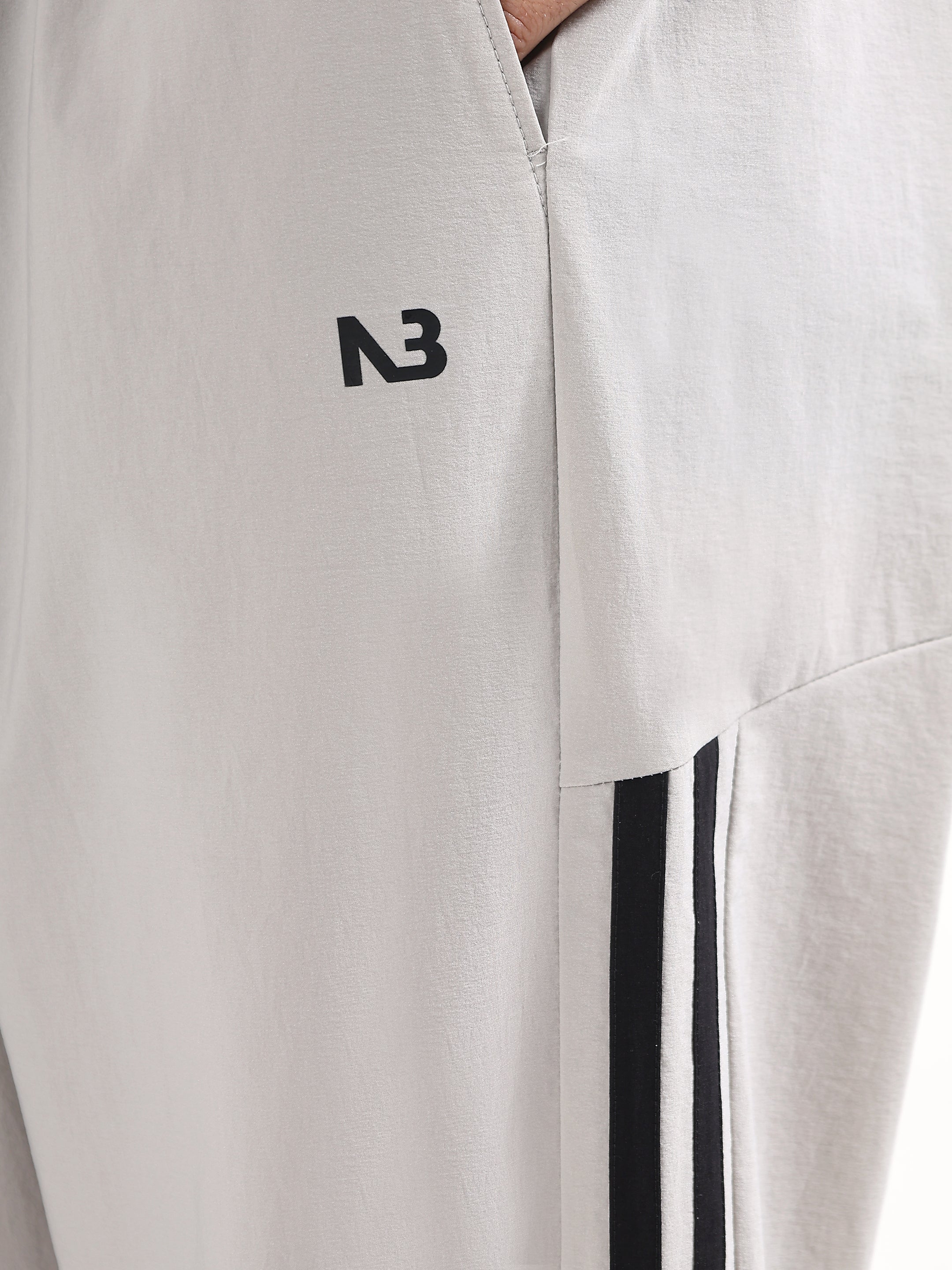 SIDE-STRIPE RELAXED FIT SPORTS TRACK PANTS