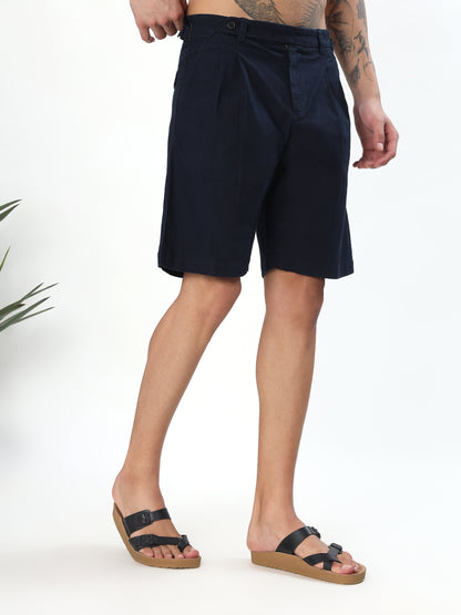 TAILORED PLEATED BERMUDA SHORTS