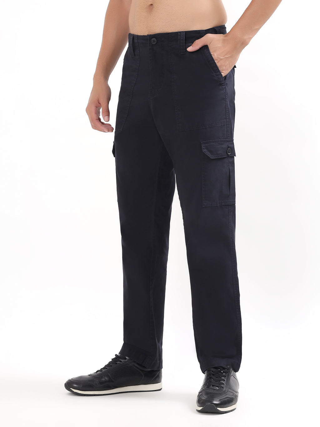 NAVY BLUE CARGO PANTS
