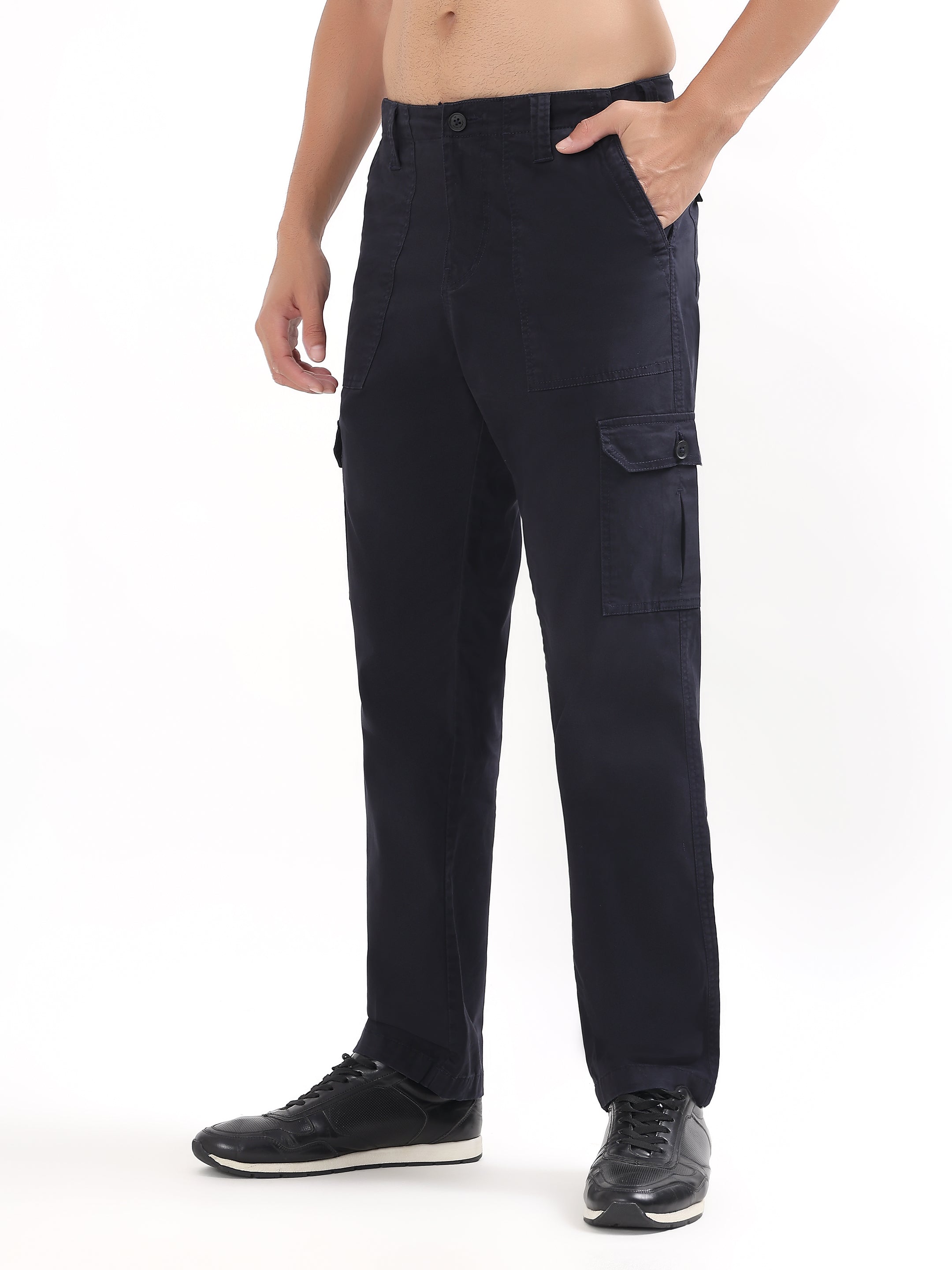 NAVY BLUE CARGO PANTS