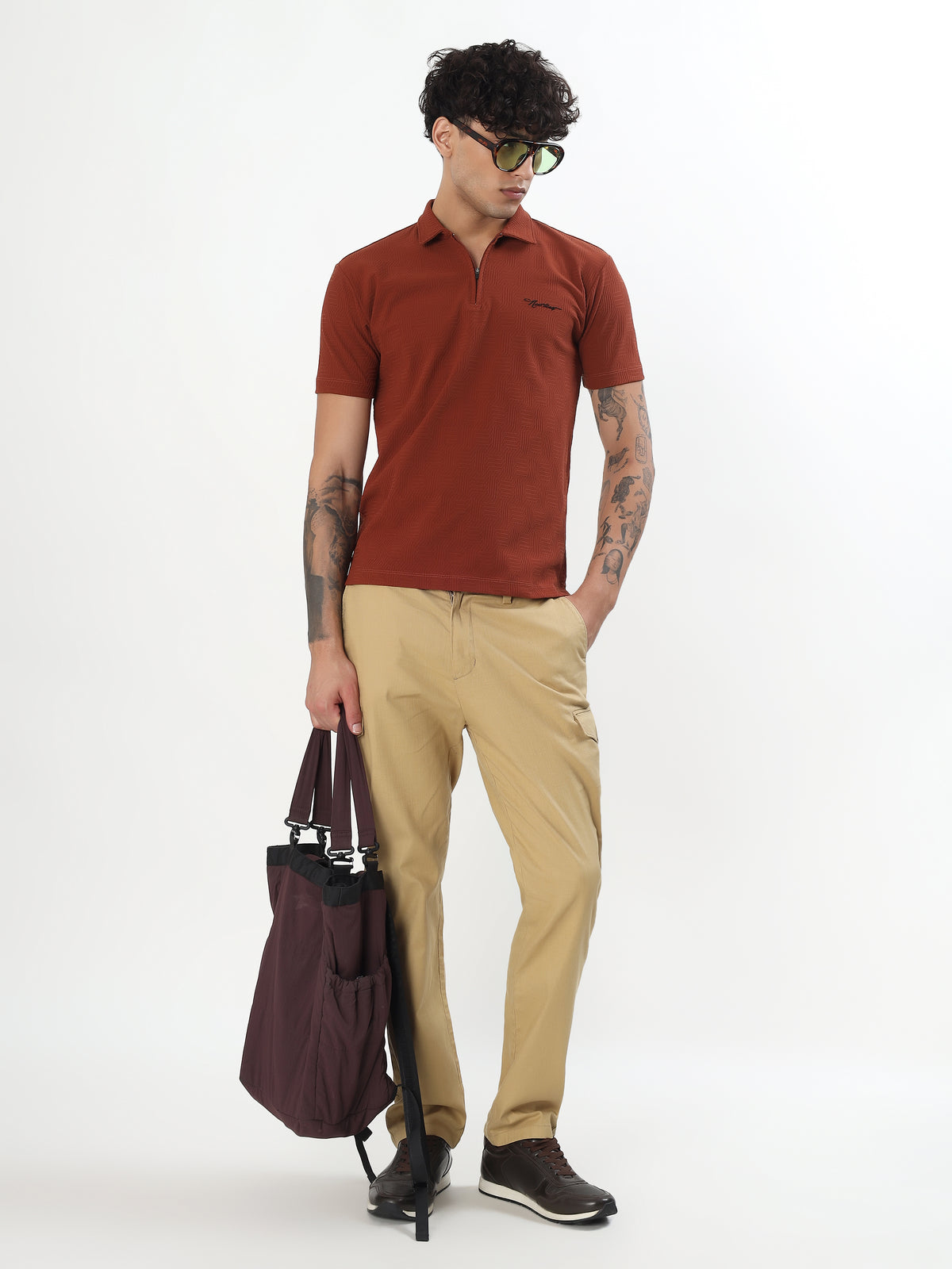 COPPER WEAVE PERFORMANCE POLO T-SHIRT