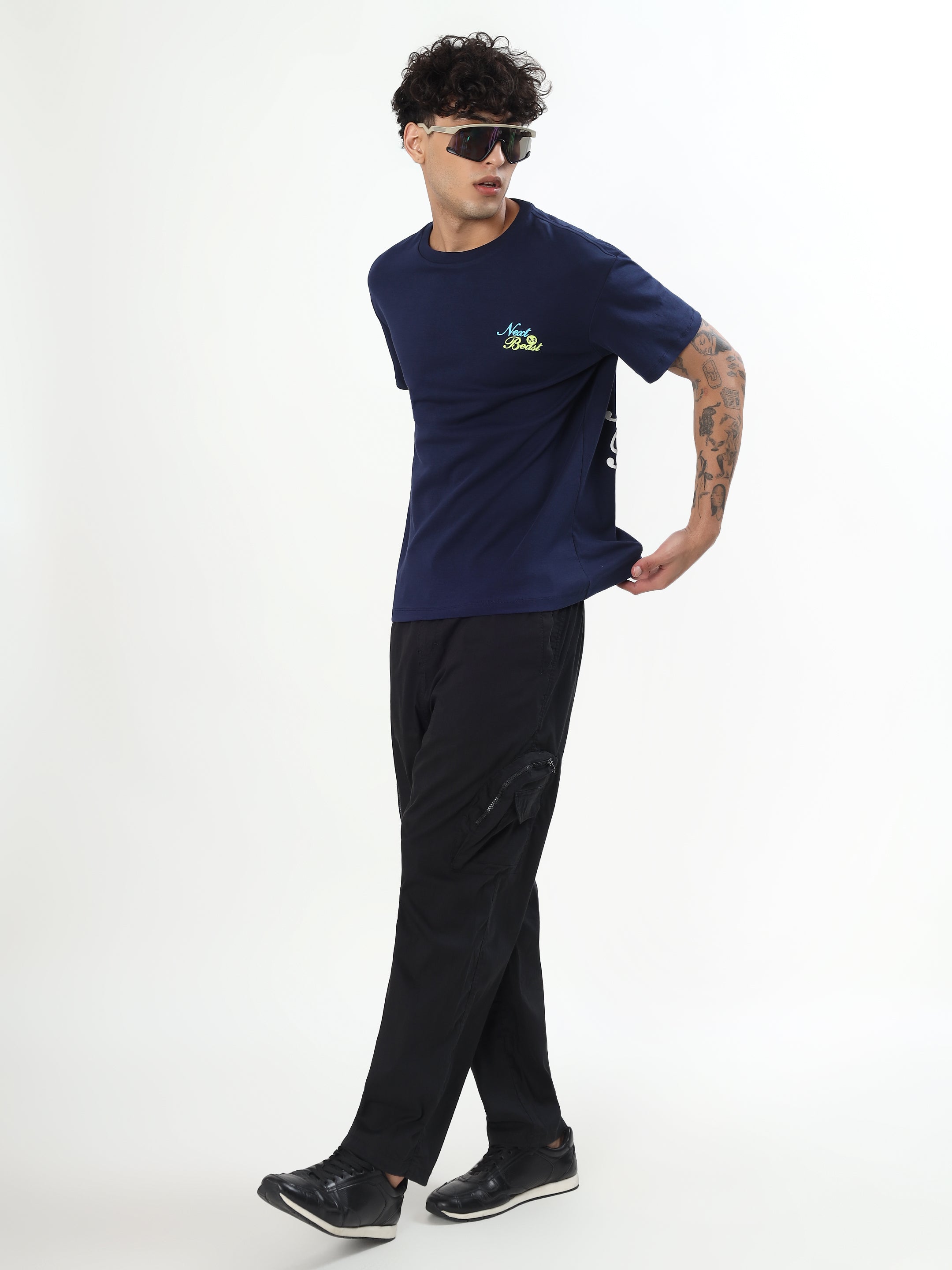 "NEON LOBSTER NEON BEAST" GRAPHIC PRINTED OVERSIZED T-SHIRT
