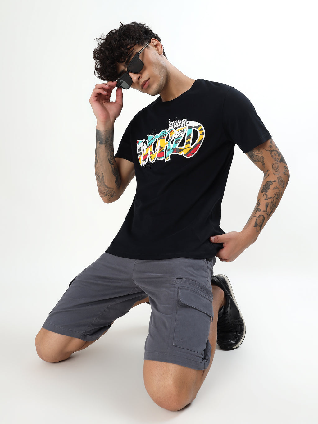 MEN'S SLATE GREY UTILITY CARGO SHORTS