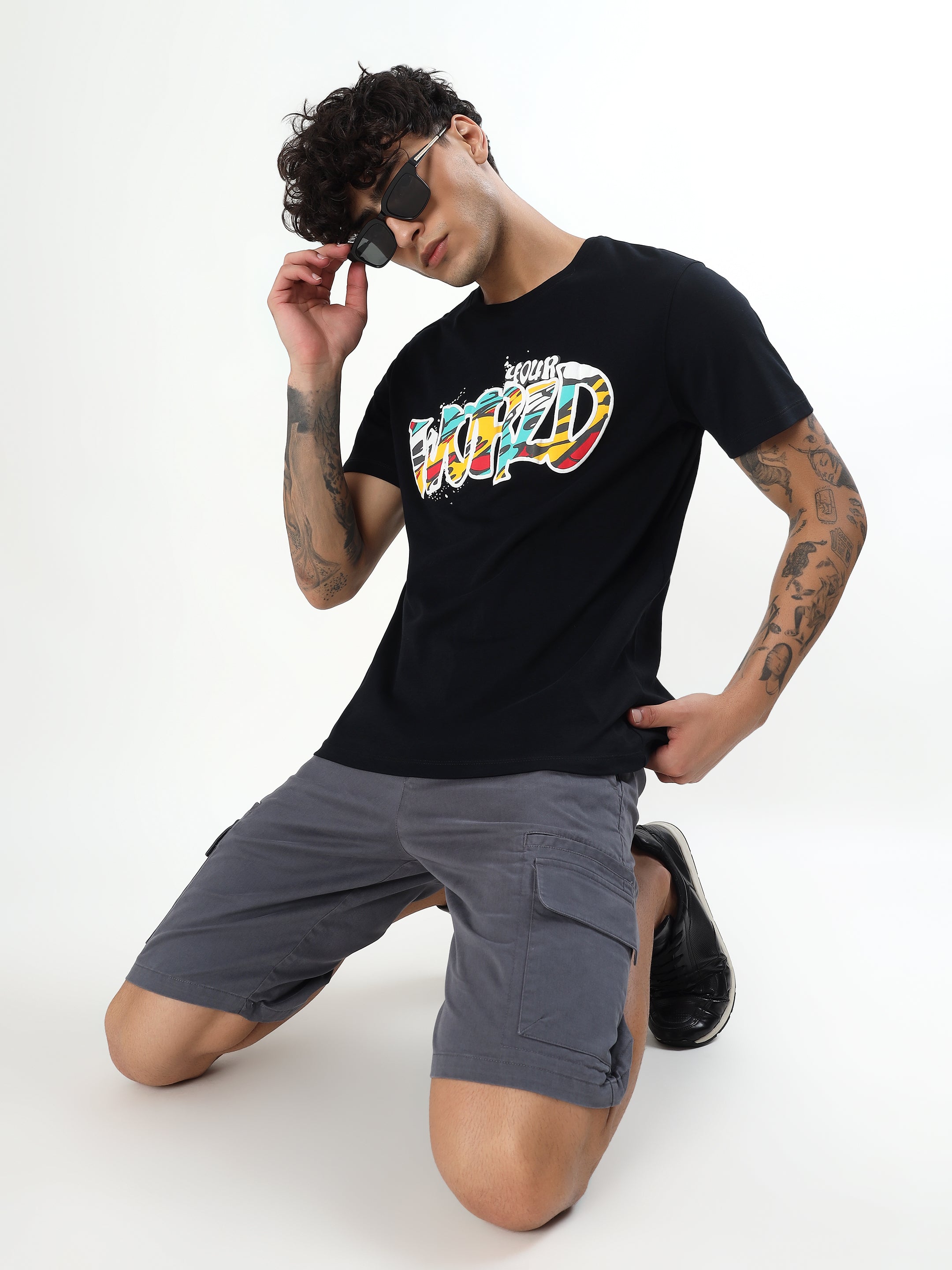 MEN'S SLATE GREY UTILITY CARGO SHORTS