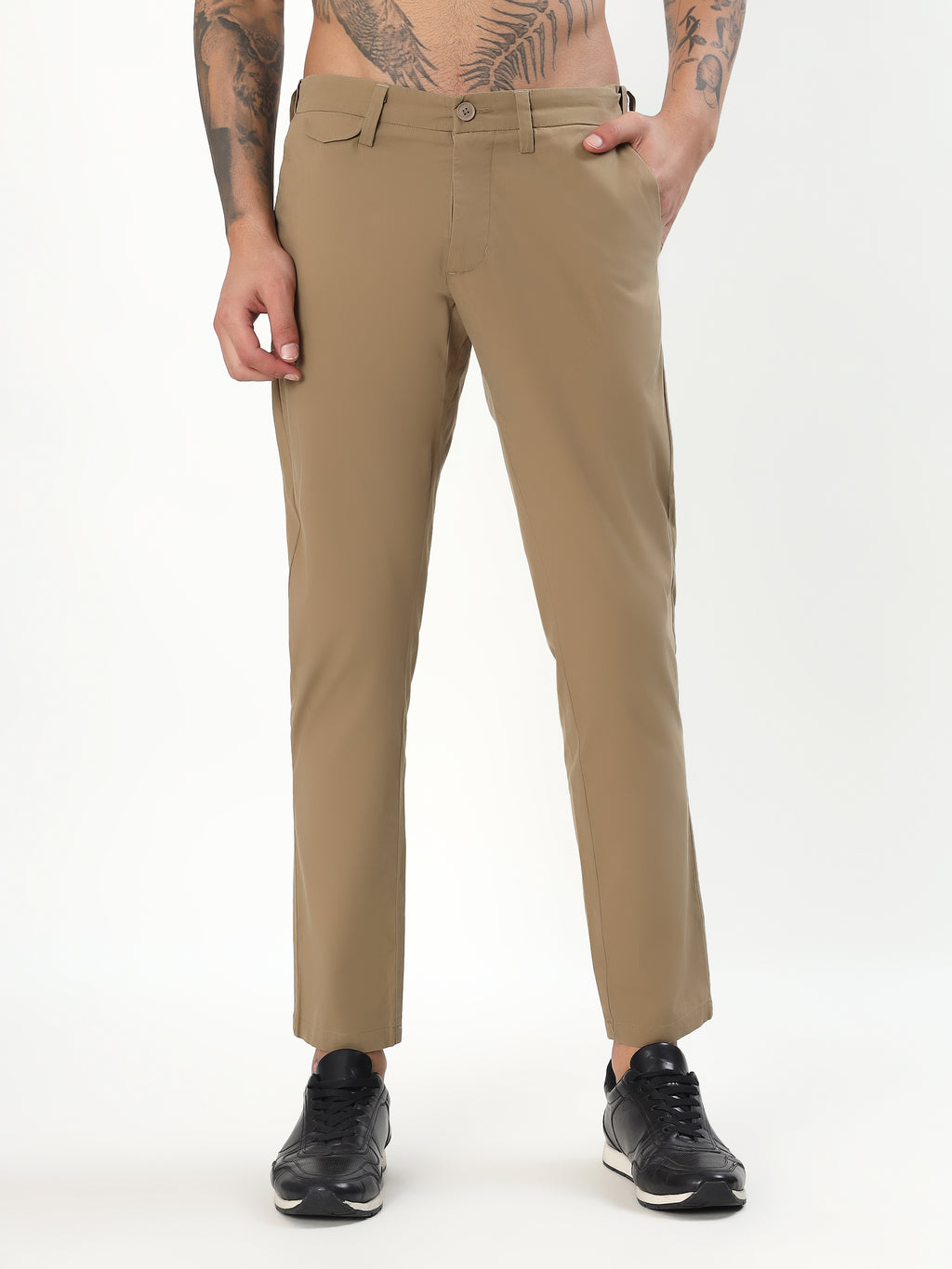 MEN'S KHAKI SLIM FIT CHINOS