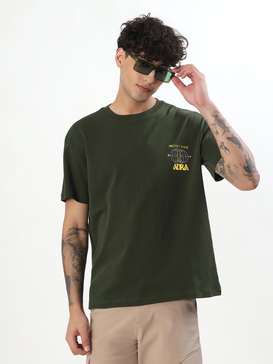 "TRIPPY THREE FACED GODDESS" GRAPHIC PRINTED OVERSIZED T-SHIRT
