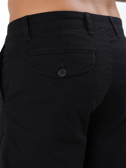 RIPSTOP UTILITY CARGO SHORTS - BLACK