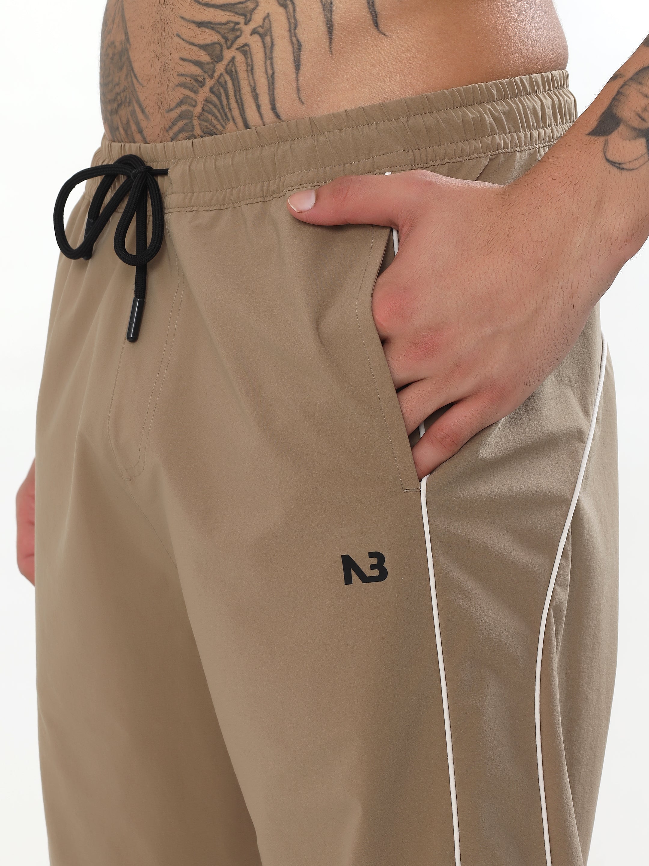 MEN'S TRACK PANTS – SANDSTONE BEIGE