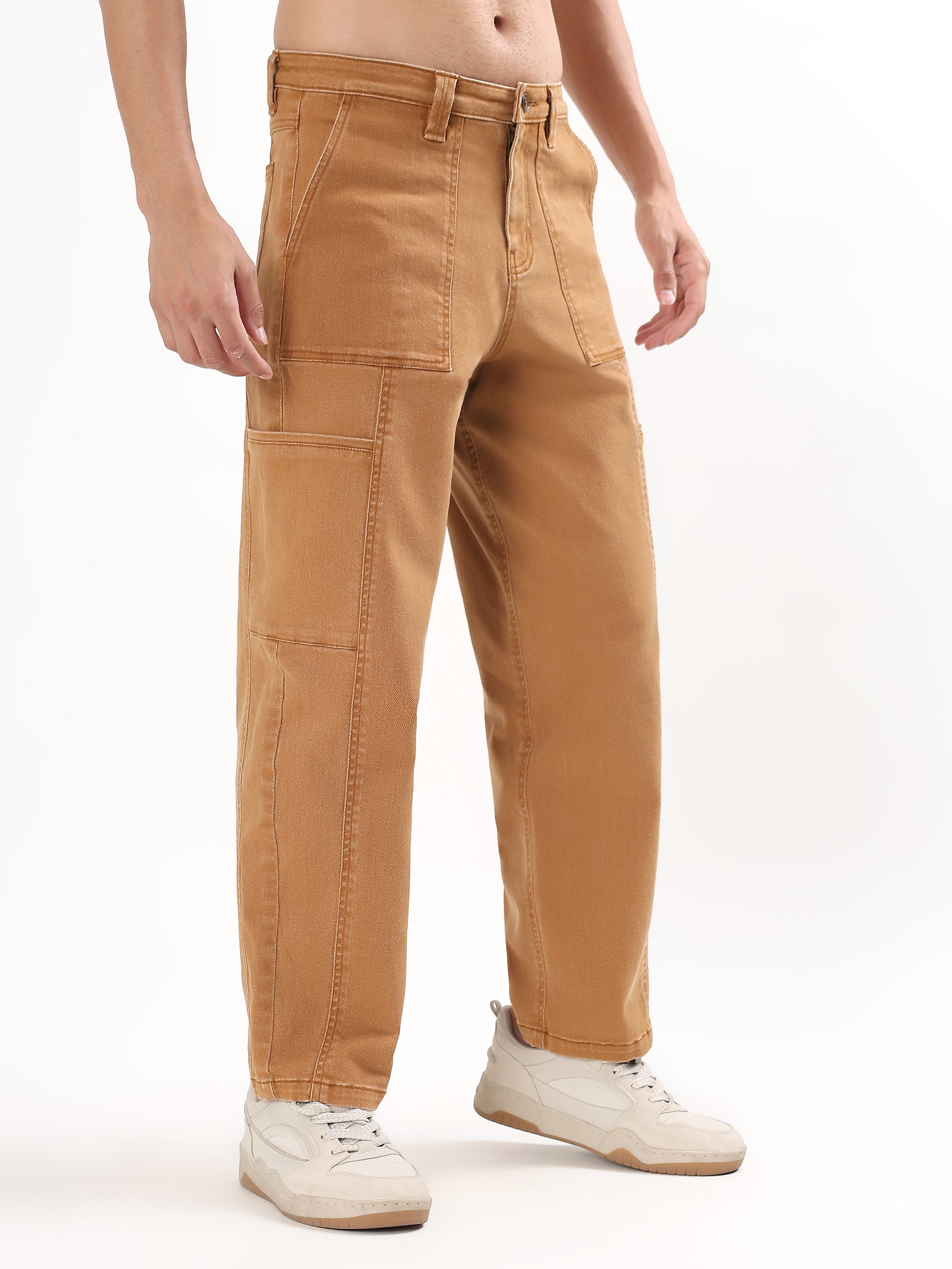 MEN'S BROWN UTILITY CARGO PANTS