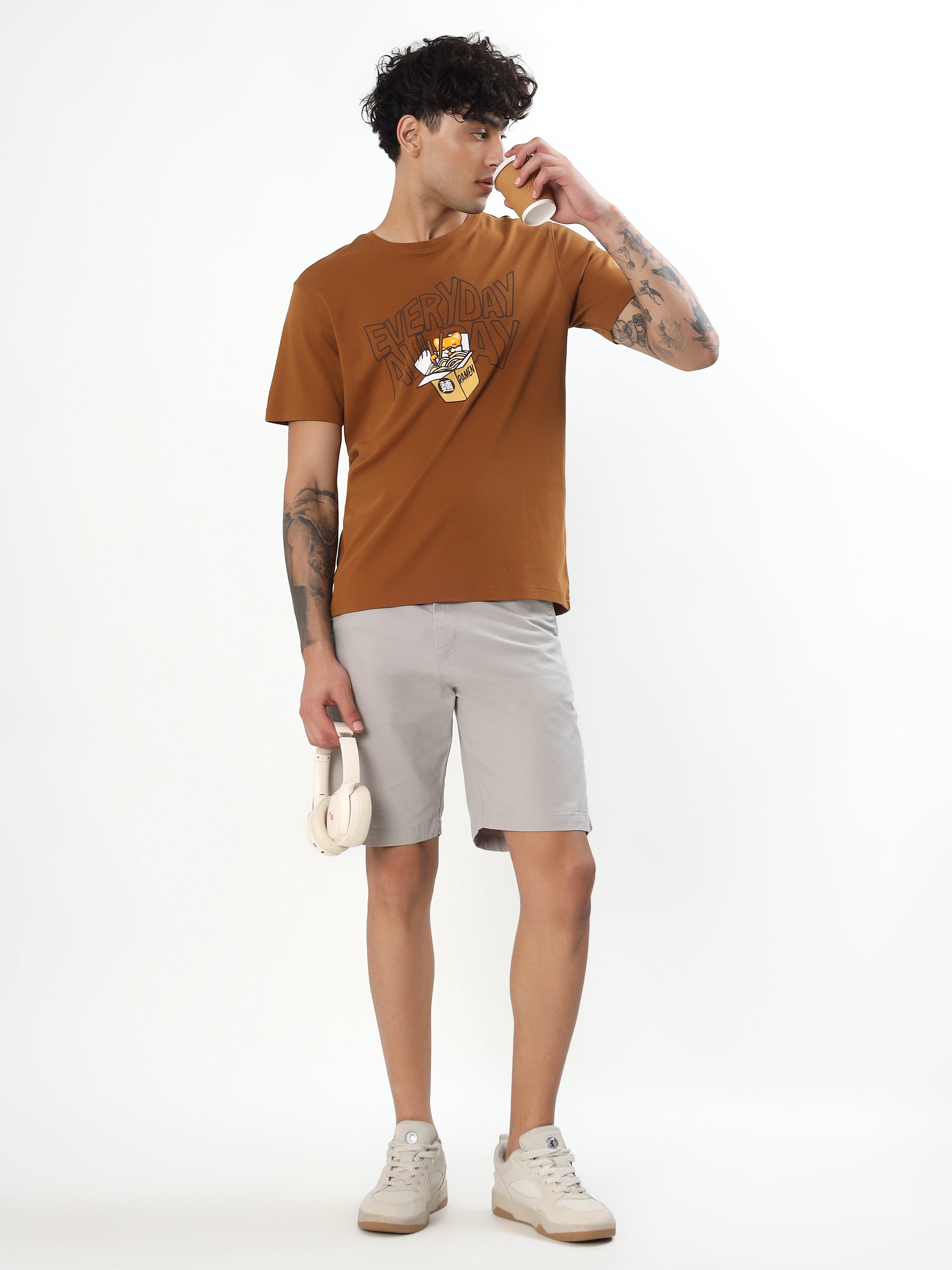 MEN'S DESERT KHAKHI CLASSIC CASUAL SHORTS