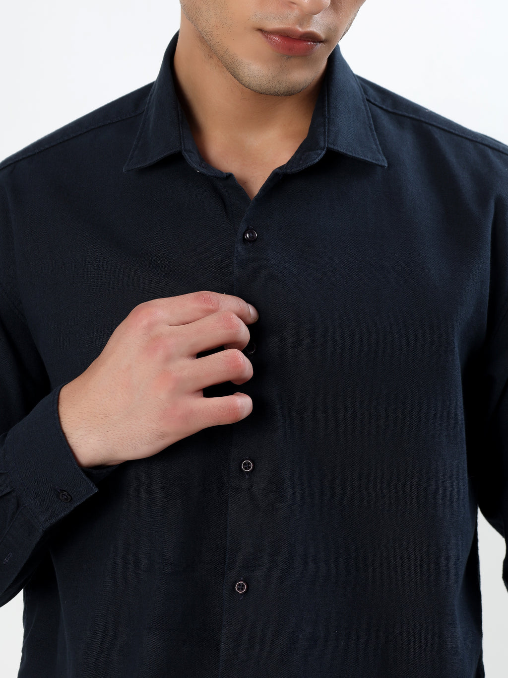NAVY BLUE MEN'S SMART-CASUAL CO-ORD SET
